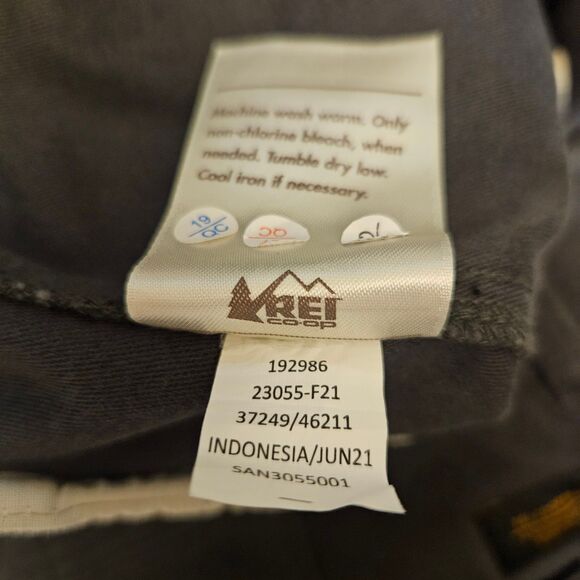 REI CO-OP 40x30 Trailsmith Hiking Pants Jogger Cotton Gray Camping Outdoor Loose - Picture 5 of 10